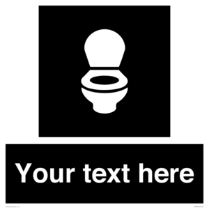 Custom information: black panel wc toilet